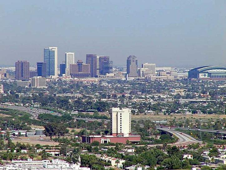 Free picture: Phoenix, town, skyscrapers